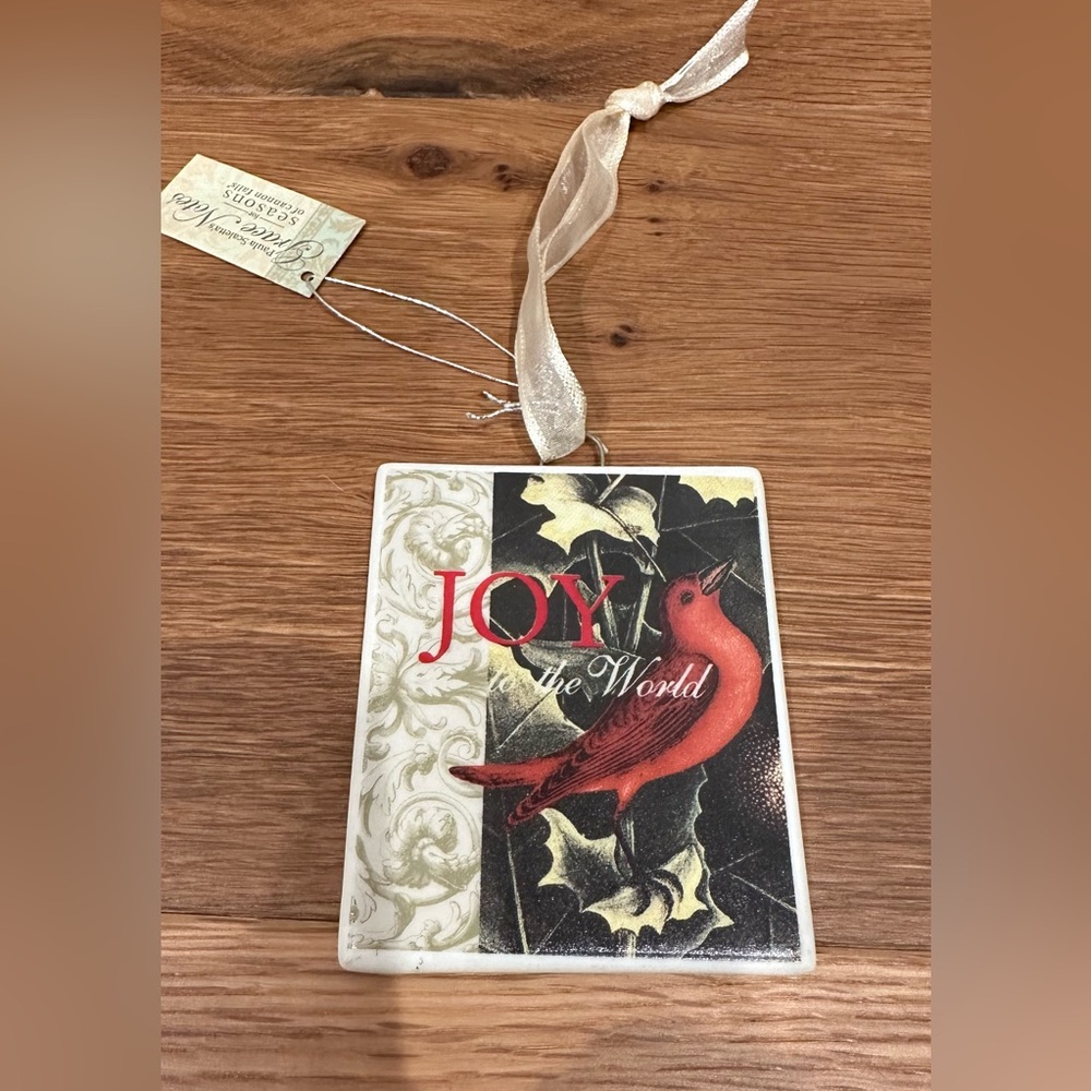Joy To the World Porcelain Christmas Ornament, Paula Scaletta's Grace Notes